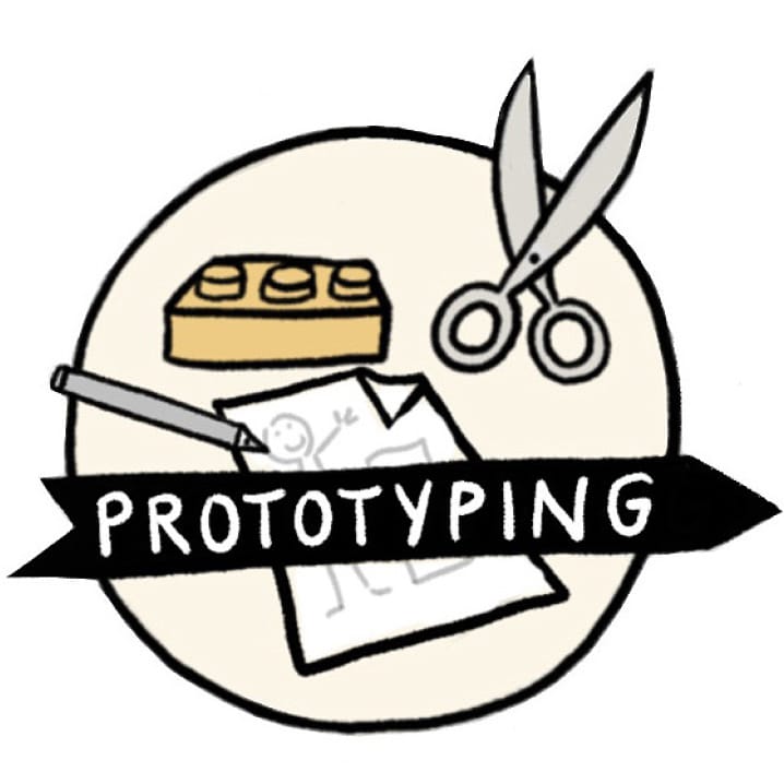 Illustration Design Thinking Prozess: Prototyping